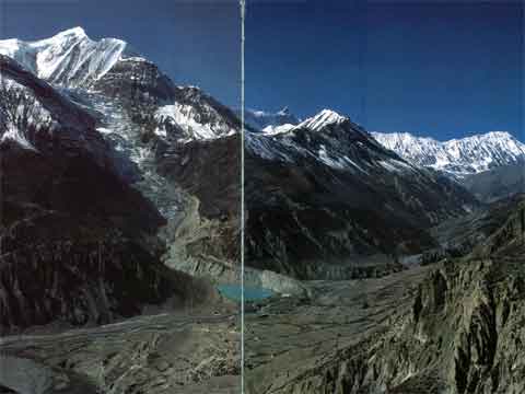 
Gangapurna and Gangapurna Glacier next to Manang with Roc Noir and Grande Barriere - Nepal: The Mountains Of Heaven book
